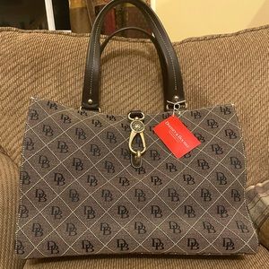 Dooney & Bourke Large Logo Lock Tote